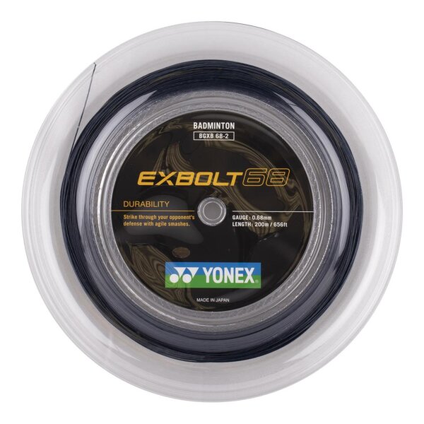 YONEX BG XB Exbolt 68 black 200m