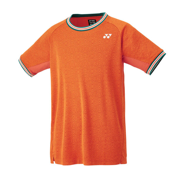 YONEX Mens Crew Neck Shirt, RG*  Bright Orange